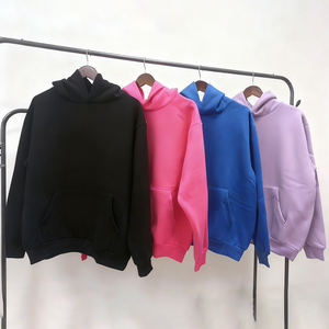 Bulk Hoodies Custom Logo Oversized <b>Pullover</b> Cotton Heavyweight <b>Men</b> Women Unisex Streetwear Plus Size Gym Casual Fashion - Product Image 2