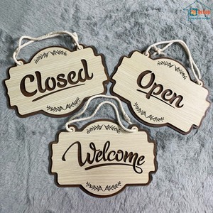 Letrero de Madera Personalizado Ecológico, Placas de Madera con Nombre Cortadas con Láser para Decoración de Fiestas, Bodas y Aniversarios - Diseño Minimalista/Rústico - Product Image 5