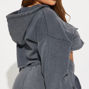 Outfitize International Wholesale Women Tracksuit <b>Oversized</b> Graphic Print Hoodie and <b>Jogger</b> 2 Piece Set Custom Branding Bulk - Product Image 5