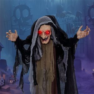 Decorazione per Halloween a forma di strega, costume festivo per interni ed esterni - Product Image 3