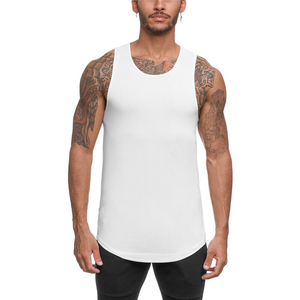 Custom Embroidered Eco-Friendly Breathable Button Men's Casual Gym <b>Vest</b> Tank <b>Top</b> 100% Polyester Quick Dry Fitness Workout - Product Image 1