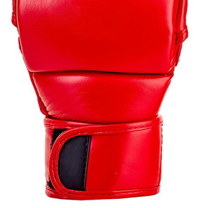Gants d'entraînement de grappling en PU pour la MMA, avec fermeture réglable, design demi-doigts, impression personnalisée, pour l'hiver et toutes les saisons, vente en gros - Product Image 4
