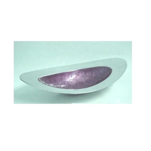 Plateau ovale en fonte d'aluminium de haute qualité émail bol de service décoratif prix de gros bol à salade - Product Image 2