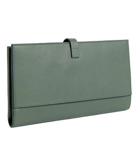 Portefeuille long pour homme en cuir véritable, personnalisé, écologique, zippé, élégant, fin, minimaliste, pour cartes et argent, prix abordable, de marque - Product Image 3