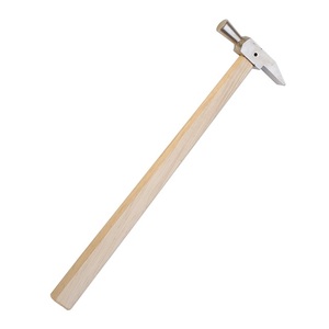 Martillo de relojero estilo suizo para remachar y dar forma, ligero, para trabajos de joyería. Longitud 9-1/8 pulgadas, longitud de la cabeza 2 3/4 pulgadas, ancho de la cara 3/8 pulgadas. - Product Image 1