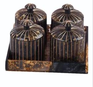Round Shape Airtight Resin Food <b>Storage</b> <b>Containers</b> 3 Piece Set with Flip Top Lid <b>Stackable</b> Design for Kitchen and Giveaways - Product Image 3