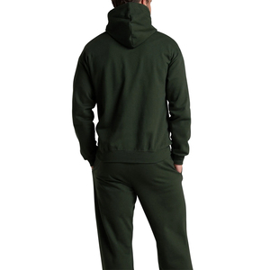 Sweat à capuche oversize vintage brodé pour homme, 100 % coton, doublure polaire, manches longues, poches, délavage acide, hiver - Product Image 5