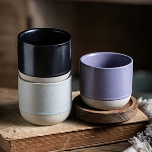 Taza de Café/Té de Cerámica Estilo Japonés Wabi-Sabi, Glaseado Vintage Transformado en Horno, Artesanal, Apta para Lavavajillas y Resistente al Calor - Product Image 5