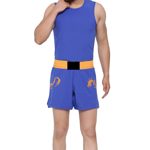Custom Men's Kick Boxing Uniforms 2-Piece Set Spandex/Polyester Front Logo Quick Dry Breathable Durable Lightweight - Product Image 3