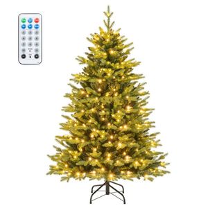 Albero di Natale Artificiale da 1,5 Metri con 11 Modalità di Illuminazione e Design Pieghevole, Controllabile a Distanza - Product Image 1