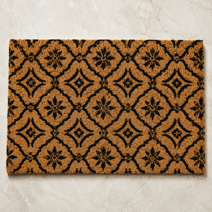 Premium Coir Door Mat Decorative Rubber Border Heavy Duty Anti Slip Outdoor Indoor Entrance Carpet - Product Image 1