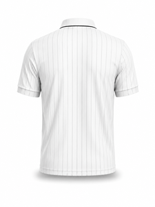 เสื้อเชิ้ตแขนสั้นผู้ชาย ผ้าถักโพลีเอสเตอร์/คอตตอน ระบายอากาศได้ดี สไตล์ลำลอง ปักโลโก้ตามสั่งด้านหน้า รับผลิตแบบ OEM - Product Image 3