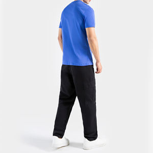 T-shirts pour hommes en coton peigné 100% respirant, personnalisés avec logo imprimé, séchage rapide, couleur unie, faible MOQ, vente en gros - Product Image 6