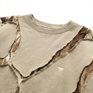 Sweat-shirt tricoté oversize pour homme, 100% coton, hiver, col rond, respirant, streetwear essentiel - Product Image 4