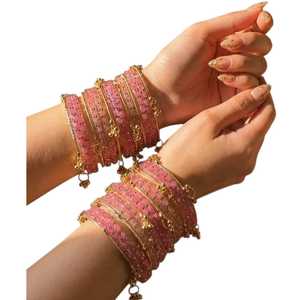 OEM ODM Bracelets Churiyan en verre pour mariée, traditionnels indiens et pakistanais, mode cachemire, plaqués or/argent, personnalisables - Product Image 1