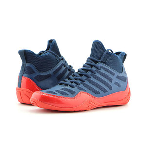 Zapatos de Boxeo de Alto Rendimiento al Por Mayor, Ligeros, de Cuero, con Suela Antideslizante, Cierre de Velcro, Transpirables - Product Image 1
