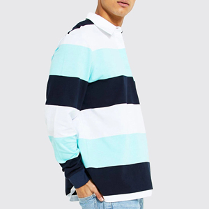 Custom High Quality Fashion <b>Long</b> <b>Sleeve</b> <b>Polo</b> T <b>Shirts</b> Collar Rugby Striped <b>Polo</b> <b>Shirt</b> for <b>Men</b> Sportswear Rugby <b>Polo</b> <b>Shirts</b> - Product Image 4