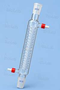 คอนเดนเซอร์แก้วโบโรซิลิเกต BioLab แบบข้อต่อ 34/35 พร้อมวาล์วเปิด-ปิด  OEM ปรับแต่งได้ - Product Image 3