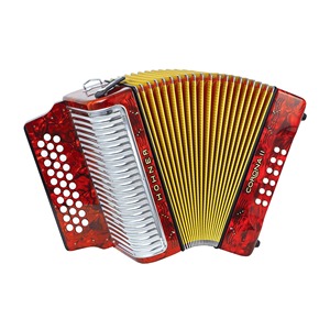 Nouvel accordéon diatonique Hohner 3500fb Corona II 31 boutons Fbbeb Sol avec sac noir et sangles - Product Image 1