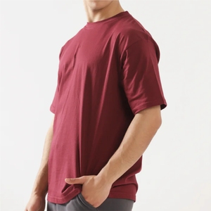 T-shirt surdimensionné à manches courtes respirant en gros, haute qualité, service OEM avec logo personnalisé, 100 % coton jersey, vêtements d'extérieur - Product Image 1
