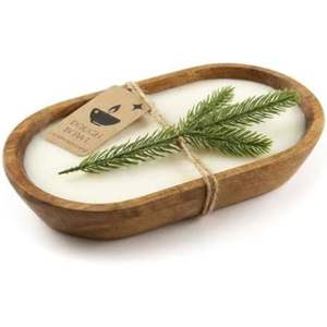 Bol en cire parfumée de luxe personnalisé en gros - Bougie décorative en bois sculpté naturel en forme de bol à pâte - Bougie décorative à 6 mèches en soja pour Spa, Hôtel - Product Image 4