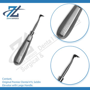 Original Premier Dental # 1L Seldin elevador con mango grande con mango de acero inoxidable juego de 03 piezas de Instrumentos dentales - Product Image 3