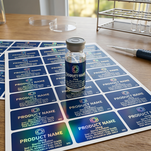 Etiquetas Adhesivas Personalizadas de Alta Calidad para Frascos de Péptidos de 3ml y 10ml, Etiquetas Premium Duraderas - Product Image 5
