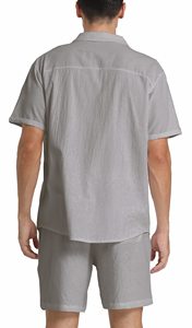 Ensembles de vêtements d'extérieur pour hommes en tricot respirant avec logo personnalisé et tissu uni teint - Product Image 2