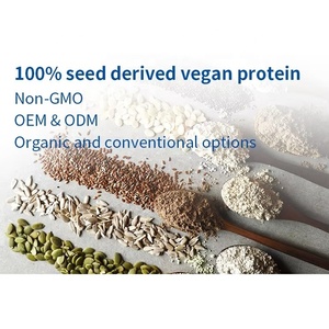 Proteína Vegana de Guisantes y Arroz de Marca Privada en Polvo 2lb |   21 g de Proteína |   Probado por terceros, sin OMG, sin <span class=keywords><strong>gluten</strong></span>, sin soja |   OEM GMP - Product Image 4