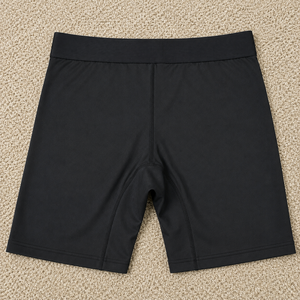 Men High-Rise Solid <b>Black</b> Polyester Breathable Quick Dry Machine-Washable <b>Boxer</b> Briefs Seamless Knitted Underwear - Product Image 2