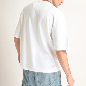 T-shirt décontracté pour homme gris foncé à manches courtes, col rond, coupe classique, avec motif squelette imprimé, design graphique, pour le quotidien - Product Image 1