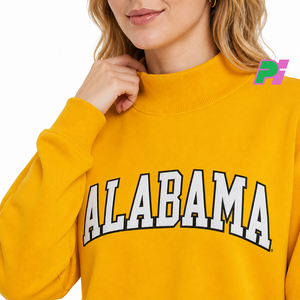 เสื้อสเวตเชิ้ตคอเต่า Alabama ปักอักษรแบบกำหนดเอง เสื้อสเวตเชิ้ตคอเต่าคุณภาพสูง ปักลายแบบกำหนดเอง - Product Image 6