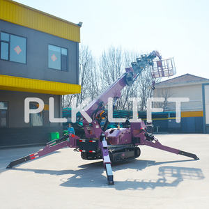 עגור מיני עכבישים 3 טונות נייד בום מעלית מעלית דיזל קרולר עבור התקנת זכוכית - Product Image 5