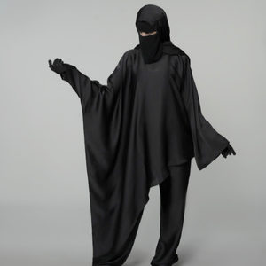 Fabricant et exportateur mondial d'abayas modestes - Écologique 100% polyester soie longueur genou Vente en gros Commandes en gros Expédition mondiale - Product Image 1