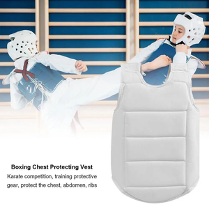 Protège-poitrine en cuir PU de haute qualité avec logo personnalisé, design sur mesure pour l'entraînement et le sparring de Taekwondo pour hommes - Product Image 6