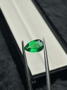 Émeraude naturelle de Zambie de qualité supérieure, taille octogonale, véritable pierre précieuse vert vif pour la fabrication de bijoux - Product Image 4