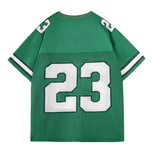 Maillot de football rouge à col en V en mesh, numéro 23, impression sublimée, respirant, unisexe, vêtements de sport pour adultes, manches courtes - Product Image 4
