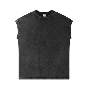 Camiseta sin Mangas de Alta Calidad para Hombre, de Algodón Transpirable, para Gimnasio, Fitness y Entrenamiento, al por Mayor - Product Image 6