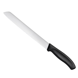 Cuchillos para Pan con Mango Negro, Hoja Larga Dentada de Acero Inoxidable, Cuchillos Profesionales para Rebanar Pan, Pastel y Repostería - Product Image 1