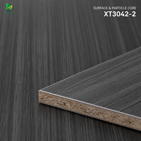Panneau de particules MFC Jinbase XT3042-2 Graphite Ash 18mm E0 4x8ft pour la décoration intérieure moderne