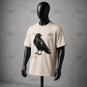 Custom <b>Men's</b> O-Neck Short Sleeve T-Shirt with Minimalist <b>Animal</b> Graphic Digital Print 100% Cotton Spandex Blend Streetwear Style - Product Image 2