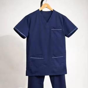 Uniformes de Alta Calidad al por Mayor, Conjunto de Uniforme Médico para Mujer con Cuello en V, Blusa y Pantalones, Fabricante de Pakistán - Product Image 1