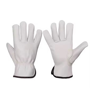 Gants de travail en cuir pleine fleur avec pouce Keystone, gants de conduite de sécurité, adhérence élastique, résistance aux coupures - Product Image 1