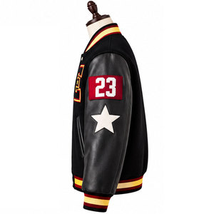 Chaqueta Varsity de Invierno Unisex con Bordado Vintage Personalizado ODM, Chaqueta de Béisbol Universitaria, 100% Lana, Transpirable, Estilo Urbano para Hombre - Product Image 3