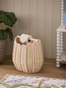 Cesta para Papel Higiénico, Ecológica, Hecha a Mano, Tejida, Organizador de Baño, con Ribete Rosa, Decoración Natural para el Hogar, Compra al por Mayor, B2B - Product Image 2