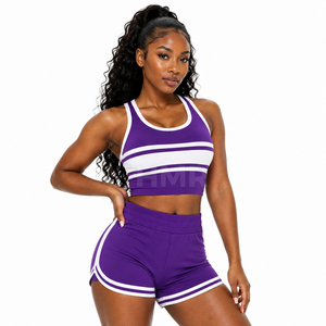 Ensemble jupe courte et débardeur personnalisé HMR Sorority Sisterhood pour femmes, couleur unie, sexy, deux pièces - Product Image 1