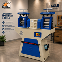 Nouvelle Arrivée 2025 – Kit de Machine à Laminer Électrique Double Tête Eagle 1.5HP en Acier Inoxydable Robuste pour Bijoutier, Capacité 300kg