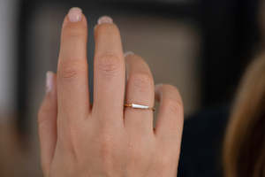 Women's Emerald Cut <b>Diamond</b> <b>Ring</b> In Yellow Gold Classic Style Engagement - Product Image 3