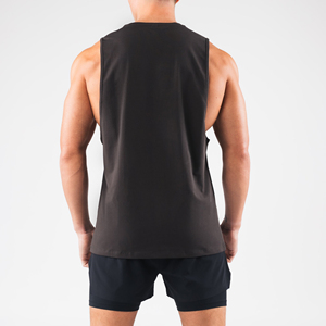 shirt for exercise gym Fitness Sports Muscle Round Neck Loose 100% Cotton Men's Tank Tops for Summer <b>Vest</b> Sleeveless T - Product Image 4
