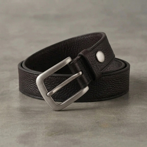 <b>Mens</b> Exlcusive Pin Buckle Leather <b>Belt</b> OEM Stud Real <b>Western</b> Leather <b>Belt</b> Custom Fashion Full Grain Leather <b>Belt</b> for <b>Men</b> - Product Image 2